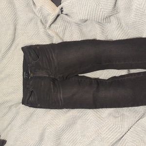 Universal Standard seine distressed black jeans size 2 L long